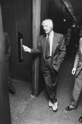 Gianni Agnelli, the late boss 
of Italian vehicle manufacturer 
Fiat, in 1983.