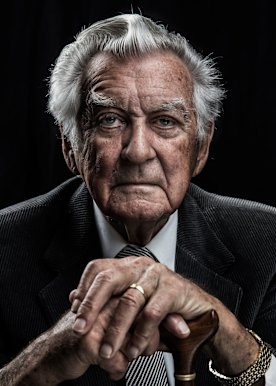 Memorable portrait: former prime minister Bob Hawke in 2016.