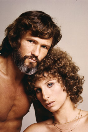 “I had final cut”: Streisand and Kris Kristofferson on the set of ‘A Star is Born’.