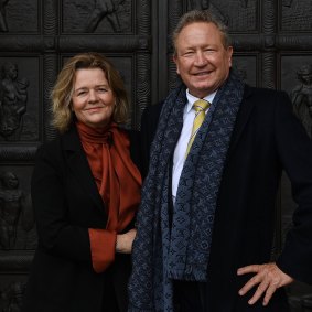 Billionaires Nicola and Andrew Forrest who own Tattarang.