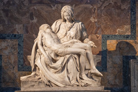 Michelangelo’s Pieta can be seen free of charge at St Peter’s in Rome.