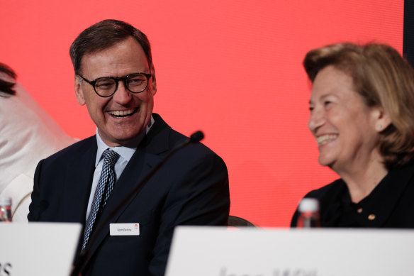 Origin chairman Scott Perkins says the energy giant will keep forging ahead with its green transition.