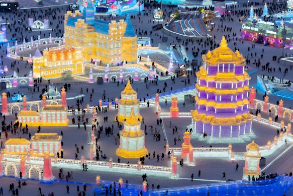 The Harbin Ice and Snow Festival draws millions of visitors each year.