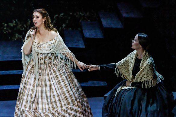 The collision of beauty and horror is at the heart of Donizetti’s immensely popular opera. Elena Xanthoudakis and Sarah Sweeting.