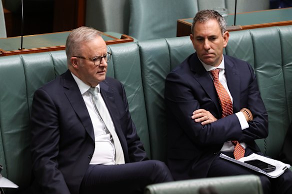 Anthony Albanese y Jim Chalmers están bajo presión para utilizar el próximo presupuesto federal para recortar el gasto gubernamental.