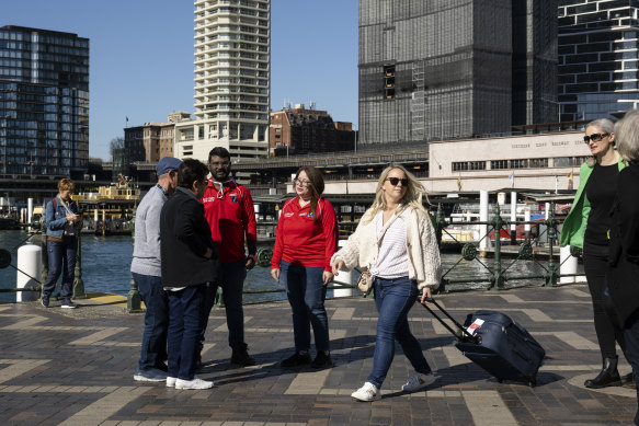 The City’s 125 volunteer Sydney ambassadors greet 10,000 visitors a month.