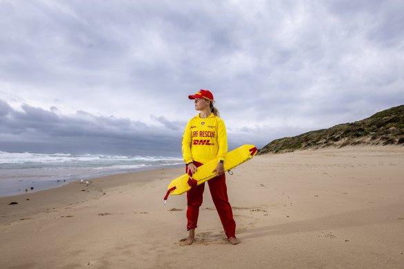 Mornington Peninsula’s chief lifeguard Sas McNamara has performed too many rescues to count in her time patrolling the beach.