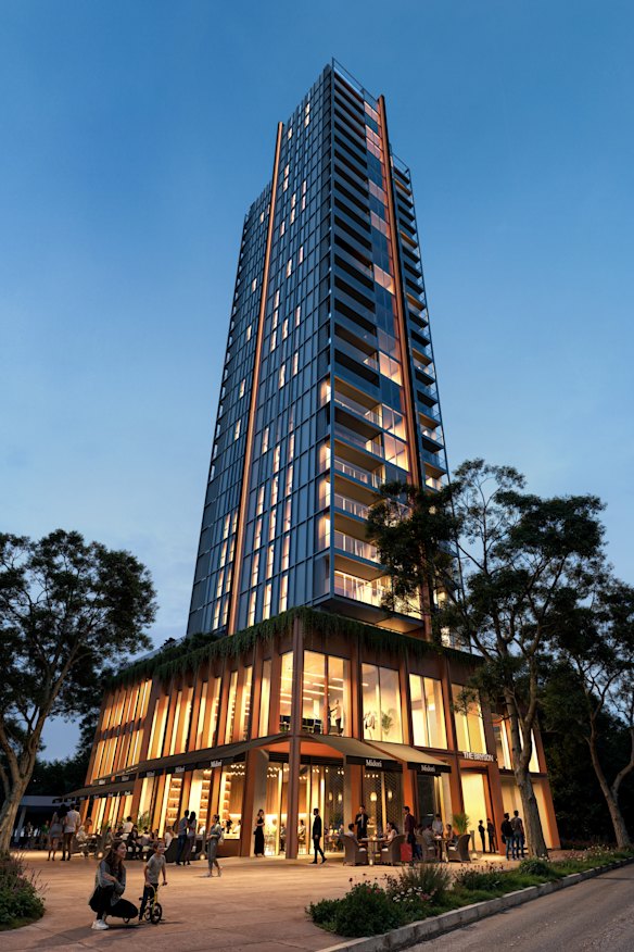 ULTRA Building Co is building a 27-level apartment high-rise, The Bryson, with an end value of $200 million.