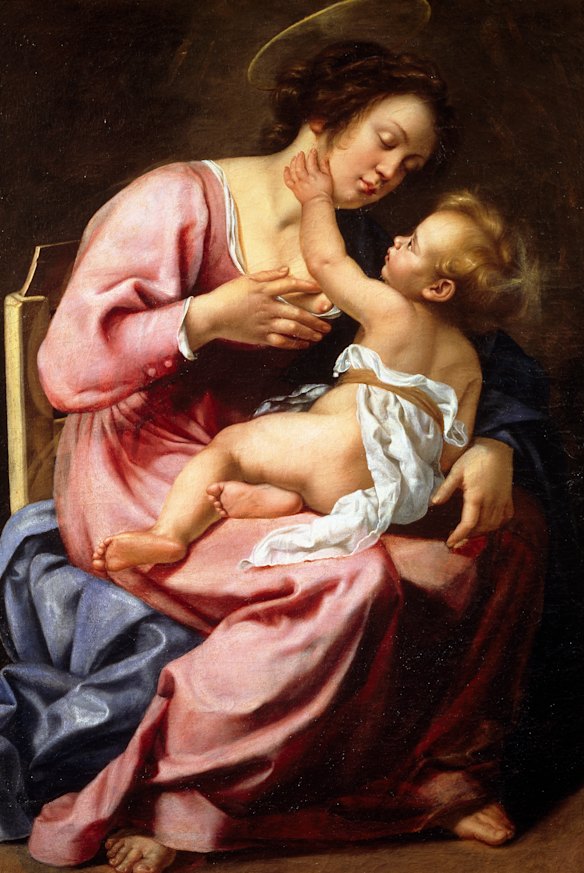 <i>Madonna nursing the Child</i> by Artemisia Gentileschi.

