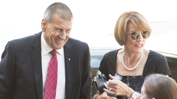 Former Victorian premier Jeff Kennett and his wife Felicity.
