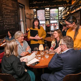 Inside Punch Lane on Little Bourke Street.