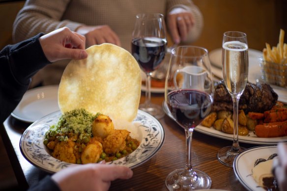 The Sri Lankan curry at The Kyneton Hotel. 