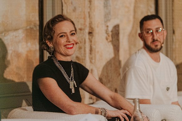 Sarah Doyle, creative director of the Porteno Group, and Chris Theodosi, co-owner of Happyfield and Happy Shop .