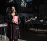 Author Kate Manne at the Sydney Writers’ Festival at Carriageworks.