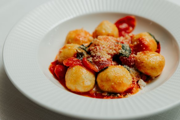 Ricotta gnocchi feature on Gran Torino's menu when tomatoes are at their sunny best.