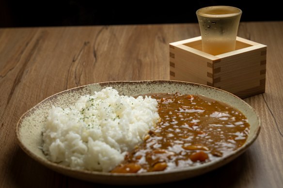 Japanese curry with rice.