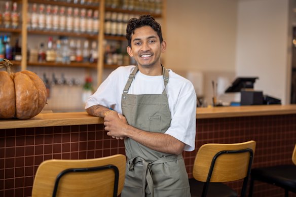 Chef Viveik Vinoharan has stepped up to his first gig as head chef.