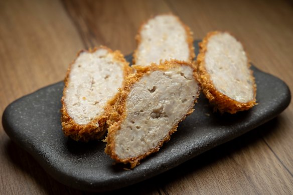 Menchi (meatball) katsu made with pork mince.