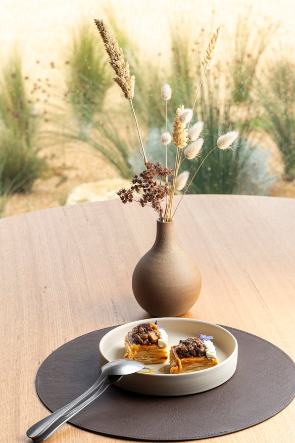 Eggplant danishes at Barragunda Dining.