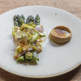 Asparagus prepared three ways.