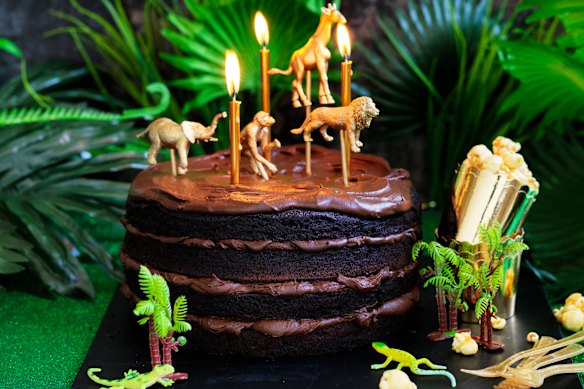 Dan Lepard's gluten-free chocolate birthday cake.