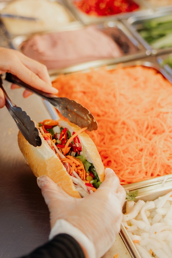 Vinata’s banh mi recipe has not changed in 36 years. 