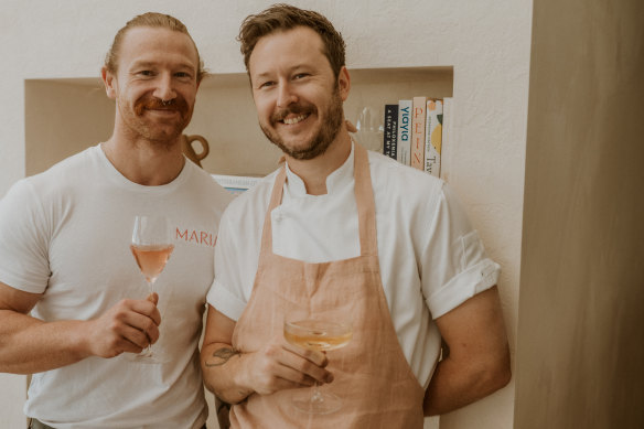 Maria manager Hedley Monks (left) and chef Christian Ryan.