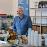 Founder Boris Portnoy at the Northcote location of All Are Welcome in 2020.