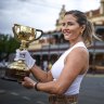 New Melbourne Cup Carnival ambassador Michelle Payne during the famous trophy’s tour of Rochester.