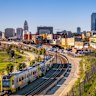 America’s notoriously car-mad, clogged city can now be explored by train