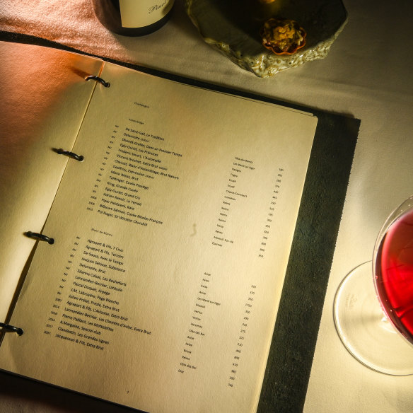 Kazuki’s drinks list is a considered match for the menu’s dishes.