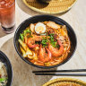 Brilliant prawn noodles, supple chicken rice, and deep-fried milk at Hey Hawker