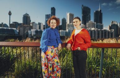 “It’s about new work and also about experiencing places in a different way”: Sydney Fringe Festival director Kerri Glasscock with Tilda Cobham-Hervey.