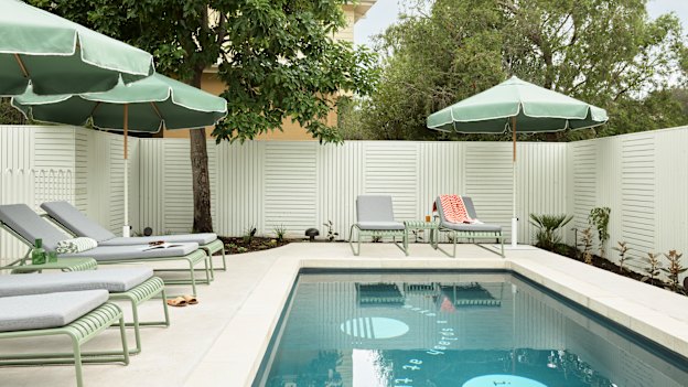 The Isla’s centrepiece: the lounge area with heated pool.