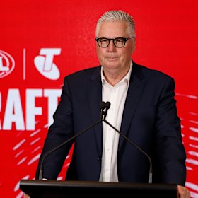 Swann at this year’s AFL draft.