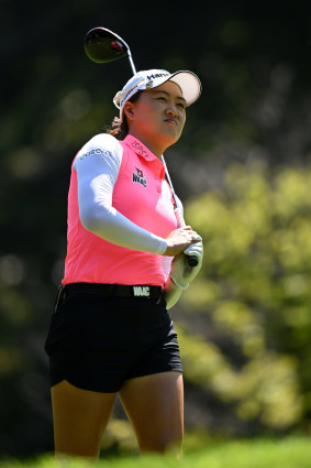 Minjee Lee is chasing from a long way back at the Evian.