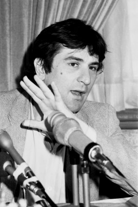 Actor Robert De Niro at a media conference in Sydney on 23 February 1981.