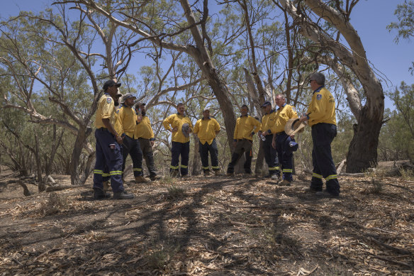 The Indigenous RFS crews have created about a dozen jobs for Aboriginal people in Brewarrina and Bourke. 