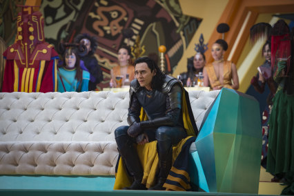 Tom Hiddleston as Loki in Thor: Ragnarok. 
