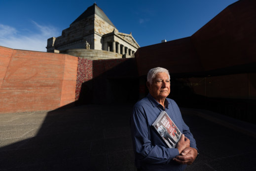A nephew pays tribute: Former WA premier Peter Dowding at Melbourne’s Shrine of Remembrance.