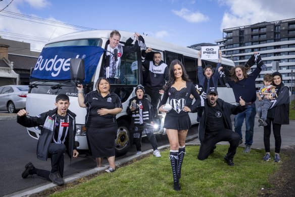 Collingwood fans will make the 10-hour bus ride to Sydney to cheer on the Pies for Saturday’s preliminary final showdown against the Swans