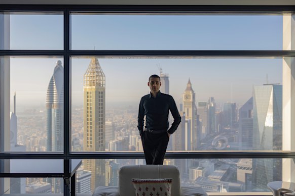 Nawfal at his home in Dubai. The 36-year-old has recognised that attaching his brand to the single largest account on X is the best business decision he or any other online influencer could possibly make.