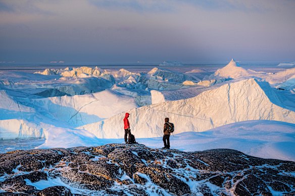 The temperature in Greenland will range from 3°C to 9°C, but the sun can be strong and feel warmer.