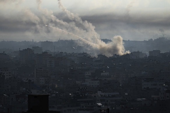 Rockets are fired from the Gaza Strip as Hamas announced a new operation against Israel.