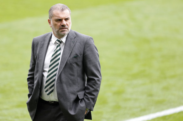 Ange Postecoglou is on the cusp of a domestic treble with Celtic - but may have a job offer soon from England.