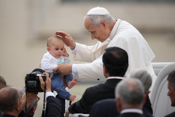 Pope Leo XIV pictured in St Peter’s Square on October 7.