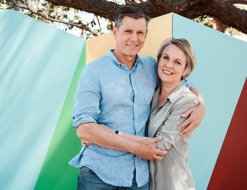 Plibersek with husband Michael Coutts-Trotter.