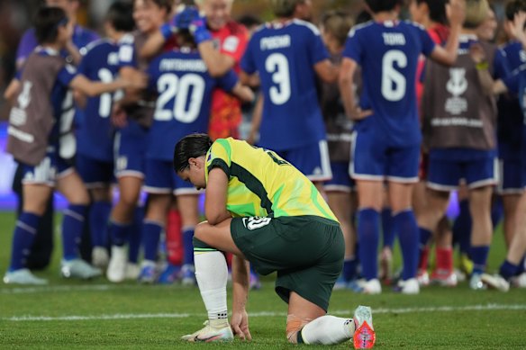 Sam Kerr after the whistle.
