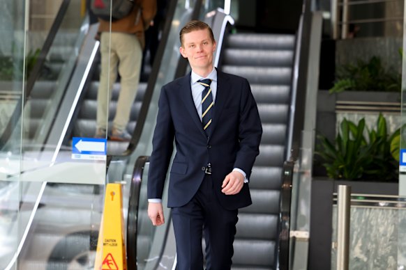 NSW Reformers member Dylan Whitelaw, who gave further evidence to the ICAC on Wednesday.