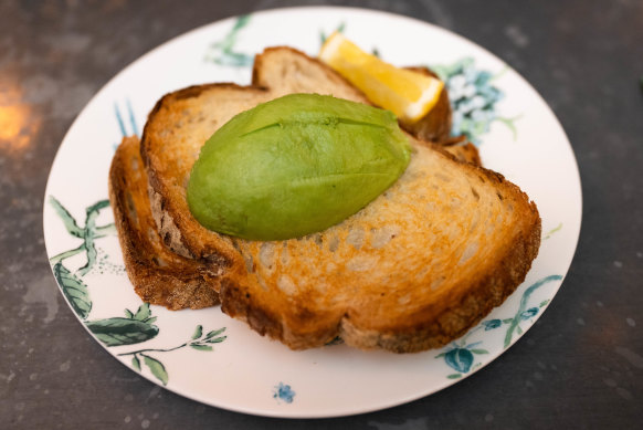 Avocado and toast at The Grounds in the City.